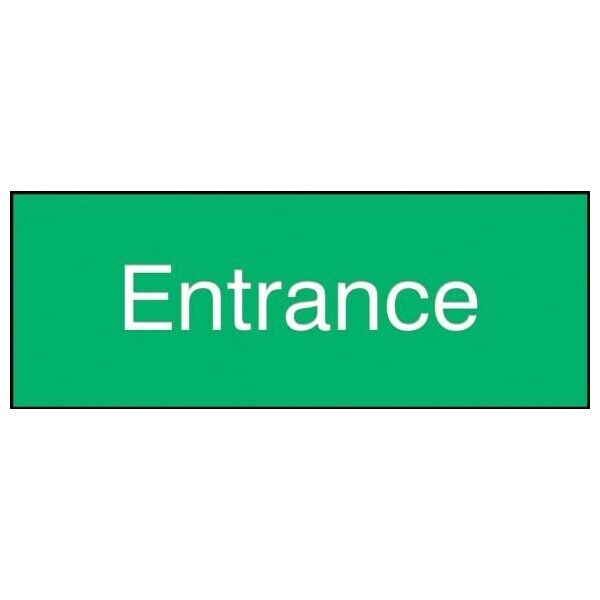 Accuform 8 in W x 3 in H, Engraved Plastic PSG808GN - main